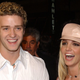 Justin Timberlake and Britney Spears attend the premiere of Crossroads in 2002.